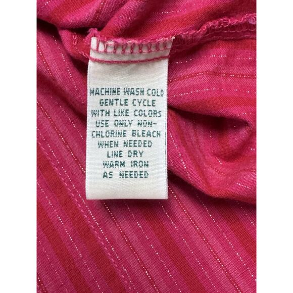 St Johns Bay Shirt Womens Adult Size M Color Red Long Sleeve Button Up Casual - Picture 8 of 9